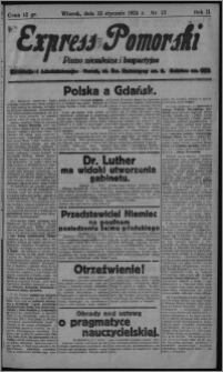 Express Pomorski : pismo niezależne i bezpartyjne 1925.01.13, R. 2, nr 13