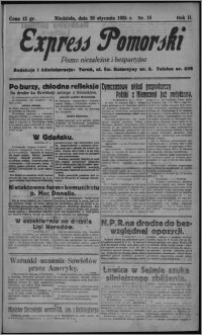 Express Pomorski : pismo niezależne i bezpartyjne 1925.01.18, R. 2, nr 18