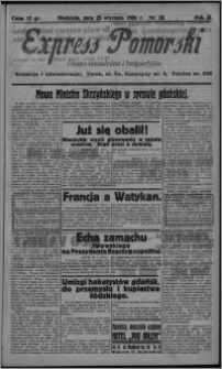 Express Pomorski : pismo niezależne i bezpartyjne 1925.01.25, R. 2, nr 25