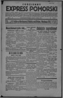 Codzienny Express Pomorski 1926.04.01, R. 2, nr 87