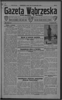 Gazeta Wąbrzeska : organ katolicko-narodowy 1929.10.15, R. 1, nr 6