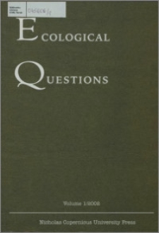 Ecological Questions Vol. 1 (2002)