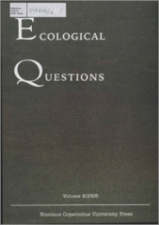 Ecological Questions Vol.6 (2005)