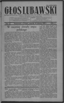 Głos Lubawski : polsko-katolicka gazeta bezpartyjna na powiat lubawski i okolice 1934.08.16, R. 1, nr 7