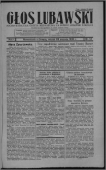 Głos Lubawski : polsko-katolicka gazeta bezpartyjna na powiat lubawski i okolice 1934.08.28, R. 1, nr 12