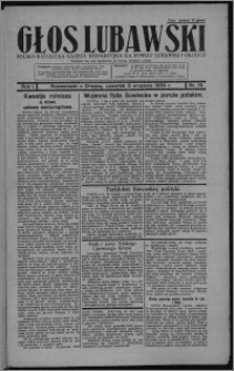 Głos Lubawski : polsko-katolicka gazeta bezpartyjna na powiat lubawski i okolice 1934.09.06, R. 1, nr 16