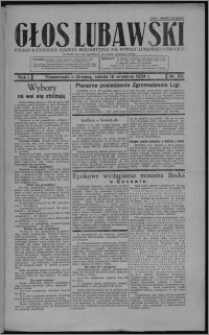 Głos Lubawski : polsko-katolicka gazeta bezpartyjna na powiat lubawski i okolice 1934.09.15, R. 1, nr 20 + Dodatek Rolniczy