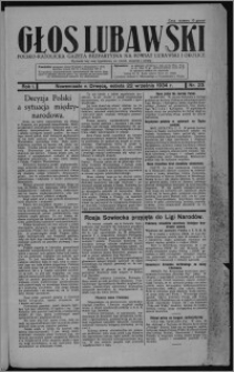 Głos Lubawski : polsko-katolicka gazeta bezpartyjna na powiat lubawski i okolice 1934.09.22, R. 1, nr 23 + Dodatek Rolniczy