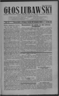Głos Lubawski : polsko-katolicka gazeta bezpartyjna na powiat lubawski i okolice 1934.09.25, R. 1, nr 24