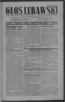 Głos Lubawski : polsko-katolicka gazeta bezpartyjna na powiat lubawski i okolice 1934.09.27, R. 1, nr 25