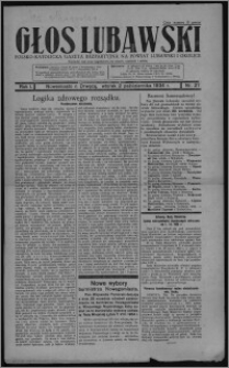 Głos Lubawski : polsko-katolicka gazeta bezpartyjna na powiat lubawski i okolice 1934.10.02, R. 1, nr 27