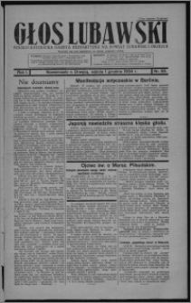 Głos Lubawski : polsko-katolicka gazeta bezpartyjna na powiat lubawski i okolice 1934.12.01, R. 1, nr 53 + Dodatek Rolniczy