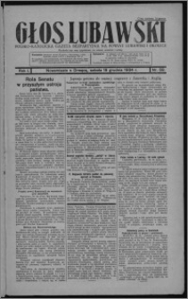 Głos Lubawski : polsko-katolicka gazeta bezpartyjna na powiat lubawski i okolice 1934.12.15, R. 1, nr 59 + Dodatek Rolniczy