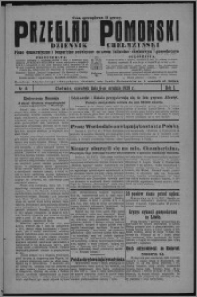 Przegląd Pomorski : dziennik chełmżyński : pismo demokratyczne i bezpartyjne poświęcone sprawom kulturalno-oświatowym i gospodarczym 1928.12.06, R. 1, nr 8