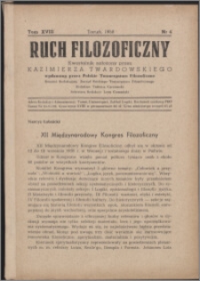 Ruch Filozoficzny 1959-1960, T. 18 nr 4