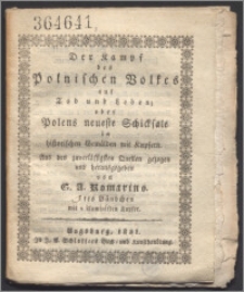 Der Kampf des polnischen Volkes auf Tod und Leben : oder Polens neueste Schicksale in historischen Gemälden. Bd. 3