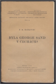 Byla George Sand v Čechách?