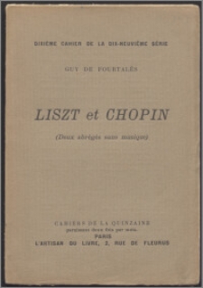 Liszt et Chopin : deux abrégés sans musique