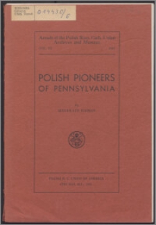 Polish pioneers of Pennsylvania