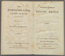Benjamin Bergmanns historische Schriften Bd. 2, Kalenderunruhen in Riga in den Jahren 1585 bis 1590