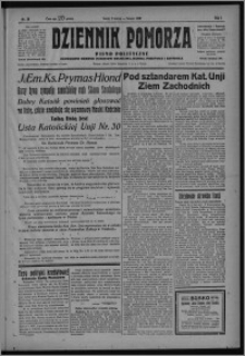 Dziennik Pomorza : pismo polityczne poświęcone obronie interesów rolnictwa, handlu, przemysłu i rzemiosła 1928.03.03, R. 1, nr 36