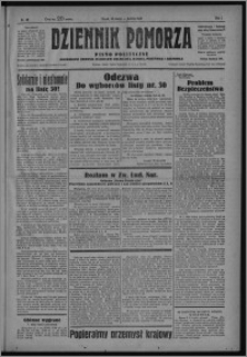 Dziennik Pomorza : pismo polityczne poświęcone obronie interesów rolnictwa, handlu, przemysłu i rzemiosła 1928.03.10, R. 1, nr 42