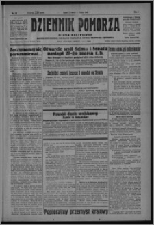 Dziennik Pomorza : pismo polityczne poświęcone obronie interesów rolnictwa, handlu, przemysłu i rzemiosła 1928.03.23, R. 1, nr 53