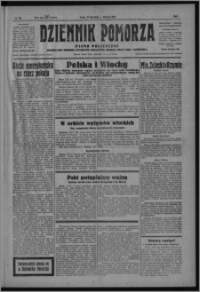 Dziennik Pomorza : pismo polityczne poświęcone obronie interesów rolnictwa, handlu, przemysłu i rzemiosła 1928.04.17, R. 1, nr 72