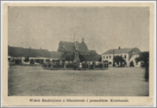 Widok Radziejowa z klasztorem i pomnikiem Kościuszki