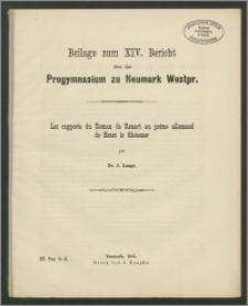 Les rapports du Roman de Renart au poème allemand de Henri le Gleissner