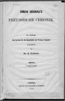 Preussische Chronik. Bd. 1, Tractat 1-14