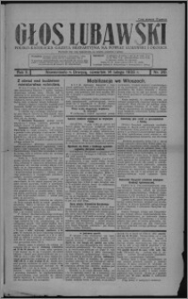 Głos Lubawski : polsko-katolicka gazeta bezpartyjna na powiat lubawski i okolice 1935.02.14, R. 2, nr 20
