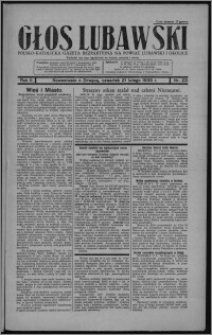 Głos Lubawski : polsko-katolicka gazeta bezpartyjna na powiat lubawski i okolice 1935.02.21, R. 2, nr 23