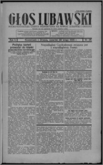 Głos Lubawski : polsko-katolicka gazeta bezpartyjna na powiat lubawski i okolice 1935.02.28, R. 2, nr 26