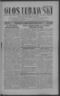 Głos Lubawski : polsko-katolicka gazeta bezpartyjna na powiat lubawski i okolice 1935.03.09, R. 2, nr 30 + Dodatek Rolniczy
