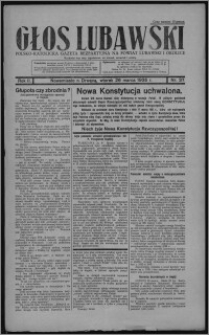 Głos Lubawski : polsko-katolicka gazeta bezpartyjna na powiat lubawski i okolice 1935.03.26, R. 2, nr 37