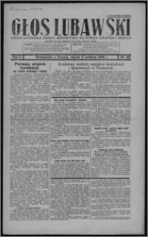 Głos Lubawski : polsko-katolicka gazeta bezpartyjna na powiat lubawski i okolice 1935.04.02, R. 2, nr 40