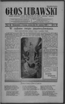 Głos Lubawski : polsko-katolicka gazeta bezpartyjna na powiat lubawski i okolice 1935.04.20, R. 2, nr 48 + Dodatek Rolniczy