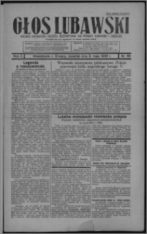 Głos Lubawski : polsko-katolicka gazeta bezpartyjna na powiat lubawski i okolice 1935.05.09, R. 2, nr 55