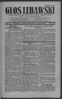 Głos Lubawski : polsko-katolicka gazeta bezpartyjna na powiat lubawski i okolice 1935.06.15, R. 2, nr 70 + Dodatek Rolniczy