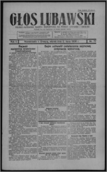 Głos Lubawski : polsko-katolicka gazeta bezpartyjna na powiat lubawski i okolice 1935.07.02, R. 2, nr 77