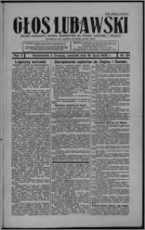 Głos Lubawski : polsko-katolicka gazeta bezpartyjna na powiat lubawski i okolice 1935.07.18, R. 2, nr 84