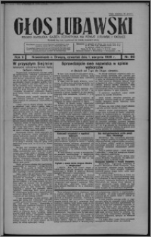 Głos Lubawski : polsko-katolicka gazeta bezpartyjna na powiat lubawski i okolice 1935.08.01, R. 2, nr 90