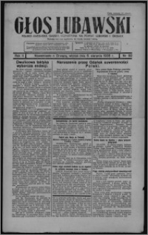 Głos Lubawski : polsko-katolicka gazeta bezpartyjna na powiat lubawski i okolice 1935.08.06, R. 2, nr 92