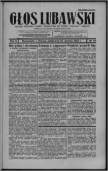 Głos Lubawski : polsko-katolicka gazeta bezpartyjna na powiat lubawski i okolice 1935.08.10, R. 2, nr 94 + Dodatek Rolniczy