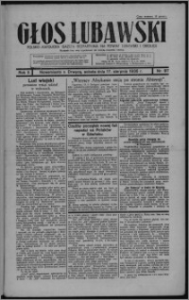 Głos Lubawski : polsko-katolicka gazeta bezpartyjna na powiat lubawski i okolice 1935.08.17, R. 2, nr 97 + Dodatek Rolniczy