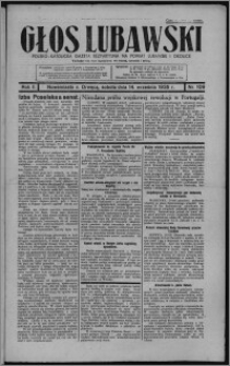 Głos Lubawski : polsko-katolicka gazeta bezpartyjna na powiat lubawski i okolice 1935.09.14, R. 2, nr 109 + Dodatek Rolniczy