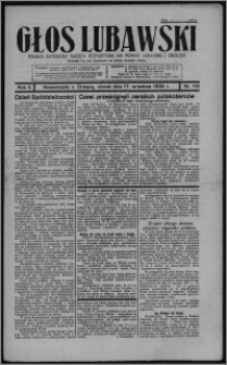 Głos Lubawski : polsko-katolicka gazeta bezpartyjna na powiat lubawski i okolice 1935.09.17, R. 2, nr 110