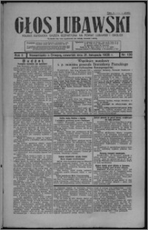 Głos Lubawski : polsko-katolicka gazeta bezpartyjna na powiat lubawski i okolice 1935.11.21, R. 2, nr 138