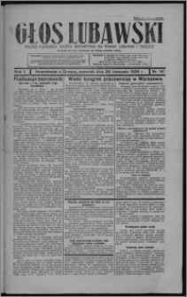 Głos Lubawski : polsko-katolicka gazeta bezpartyjna na powiat lubawski i okolice 1935.11.26 [i.e. 1935.11.28], R. 2, nr 141